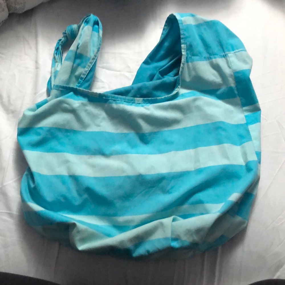Blue beach bag